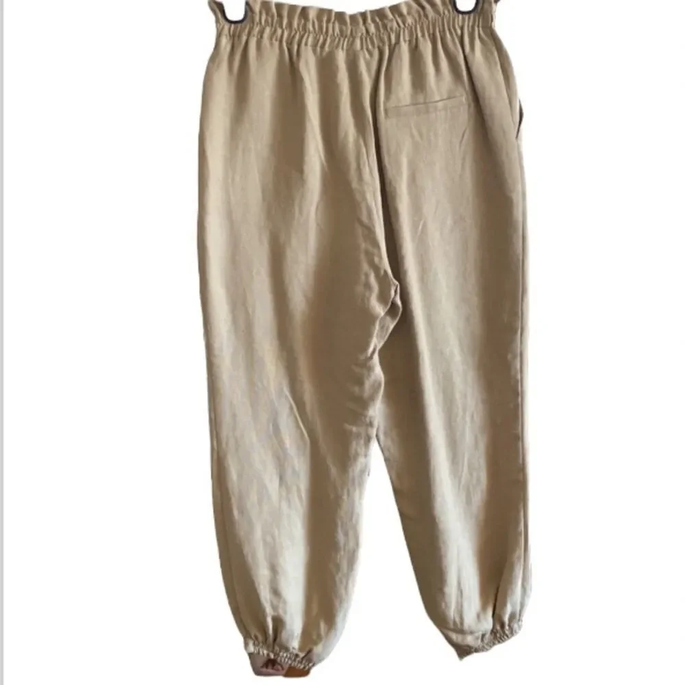 ✨ Zara Linen Blend Paperbag Jogger Pants✨